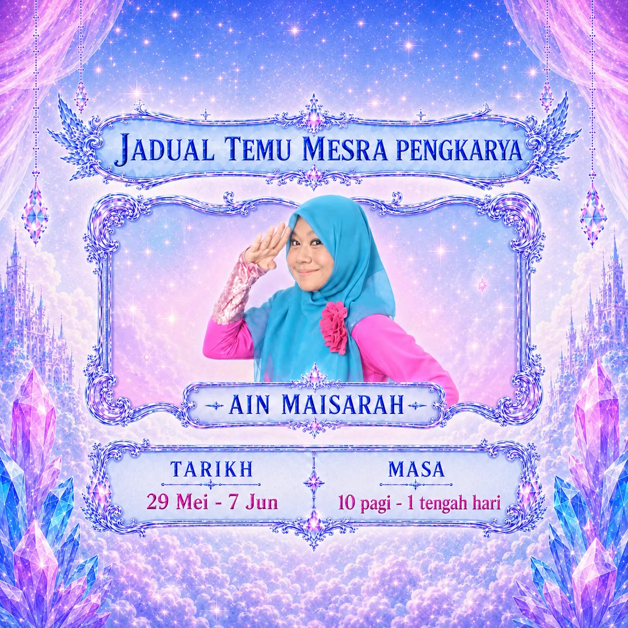 Jadual Temu Mesra Pengkarya — Ain Maisarah